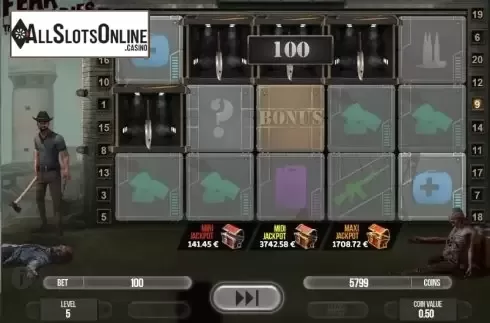 Win screen. Fear The Zombies from Fugaso