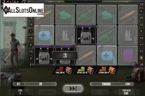 Win screen. Fear The Zombies from Fugaso