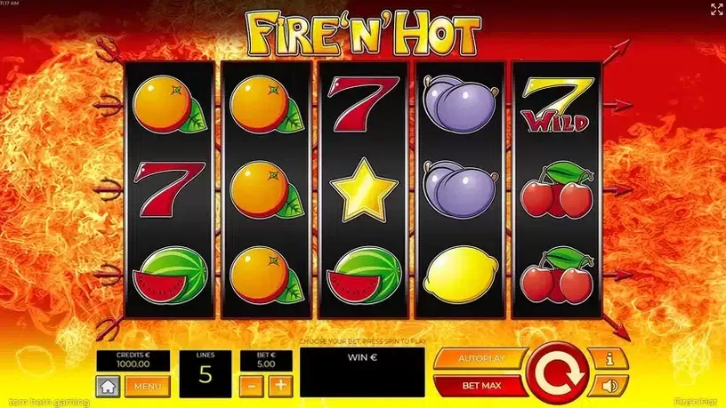 Fire'n'Hot slot screenshot 1