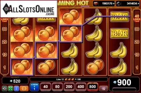 Win Screen 2. Flaming Hot Extreme from EGT