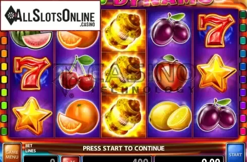 Reels screen. Fruit Dynamo from Casino Technology