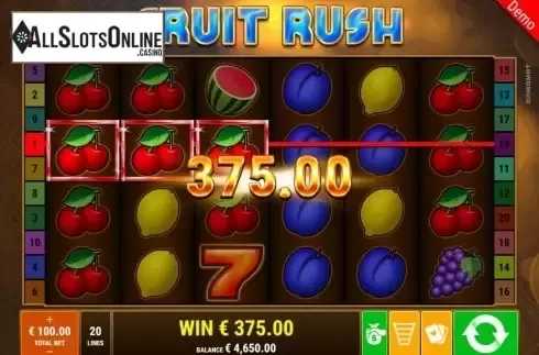 Win Screen 3. Fruit Rush (Gamomat) from Gamomat