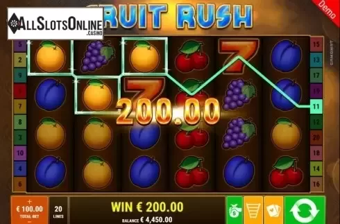 Win Screen 2. Fruit Rush (Gamomat) from Gamomat