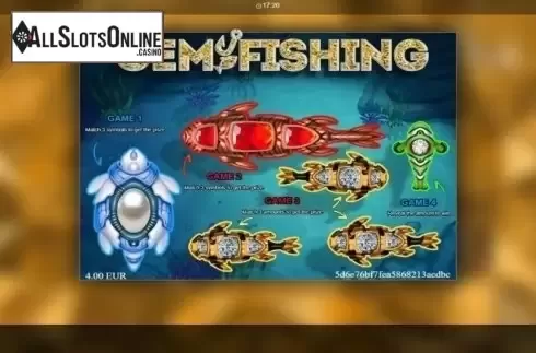 Game Screen. Gem Fishing from Betixon