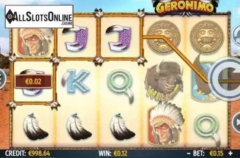 Win screen 2. Geronimo from Octavian Gaming