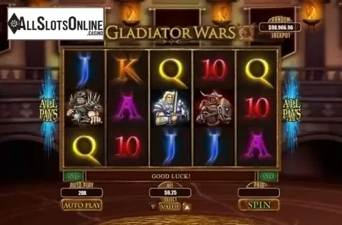 Reel Screen. Gladiator Wars from RTG