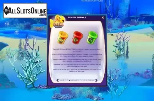 Scatter symbol screen