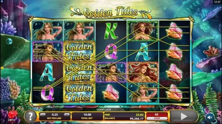 Golden Tides slot screenshot 2