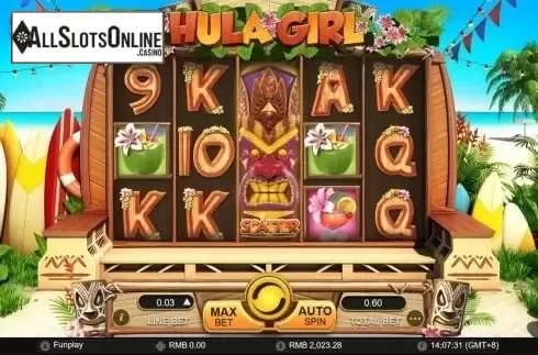 Game Workflow screen. Hula Girl from GamePlay