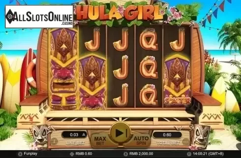 Scatter screen. Hula Girl from GamePlay
