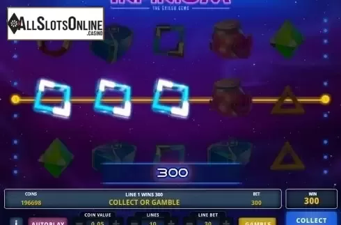 Win screen 1. Infinium from Zeus Play