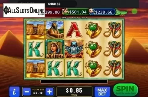 Win Screen. King of Cairo Deluxe from GMW