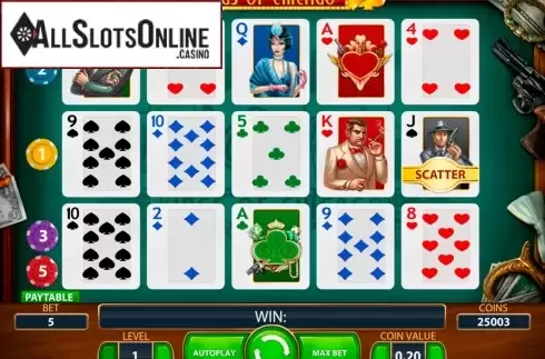 Game Workflow screen 2. Kings of Chicago from NetEnt
