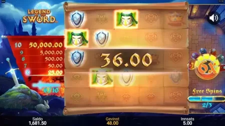 Legend Of The Sword slot screenshot 6