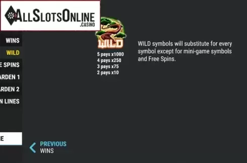 Wild. Lucky Garden from Slot Factory