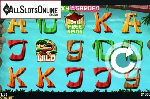 Reel Screen. Lucky Garden from Slot Factory