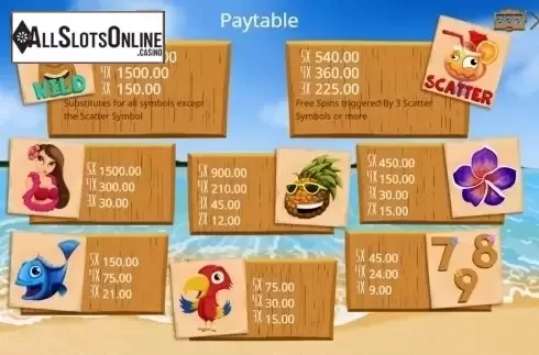 Screen2. Lucky Mai Tai from Booming Games