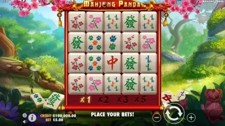 Mahjong Panda slot screenshot 1