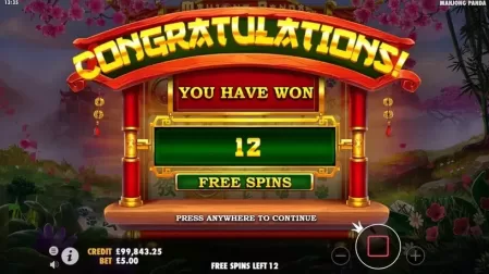 Mahjong Panda slot screenshot 4