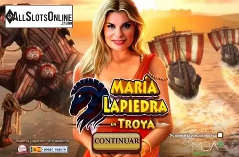Start Screen. Maria Lapiedra in Troya from MGA