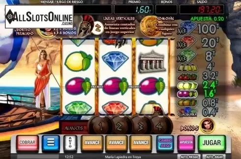Win Screen 1. Maria Lapiedra in Troya from MGA