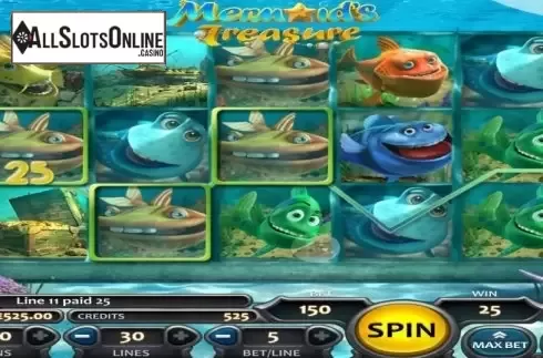 Win Screen 2. Mermaid's Treasure from Nucleus Gaming