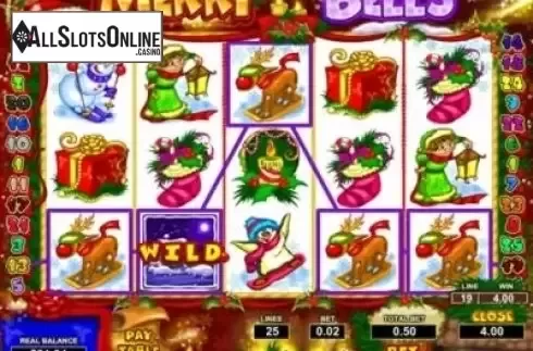 Win Screen . Merry Bells from Pragmatic Play