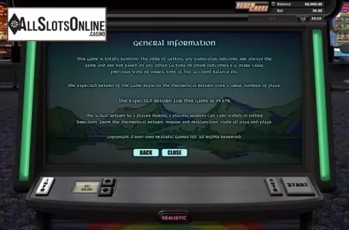 Paytable 4. Over The Rainbow from Realistic