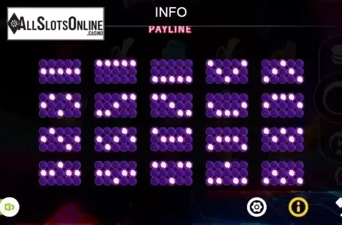 Paylines screen