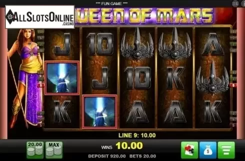 Win Screen. Queen of Mars from Merkur