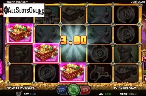 Win Screen 2. Respin Wishes from Games Inc