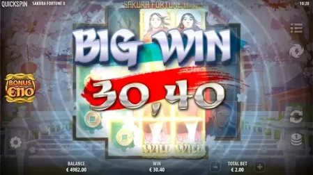Sakura Fortune 2 slot screenshot 3