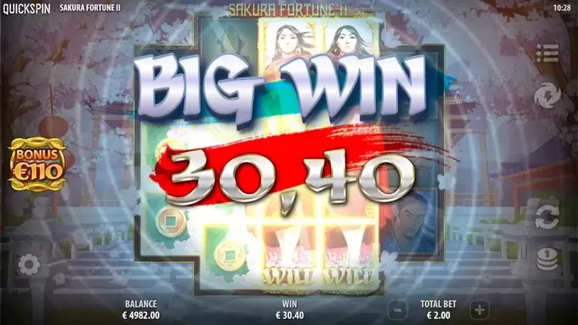 Sakura Fortune 2 slot screenshot 3