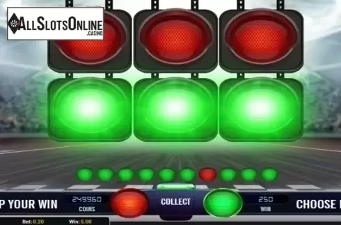 Bonus Game screen. Spin 2 Race from AlteaGaming