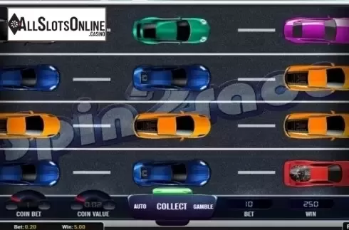 Reel screen. Spin 2 Race from AlteaGaming