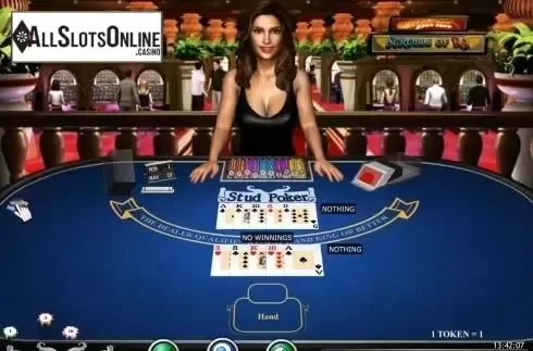Game Screen. Stud Poker 3D (iSoftBet) from iSoftBet
