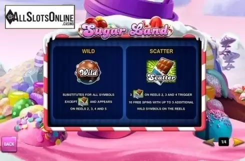 Paytable 1. Sugar Land (Playtech) from Playtech