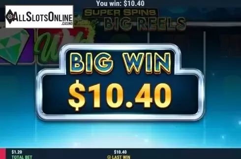 Big Win screen