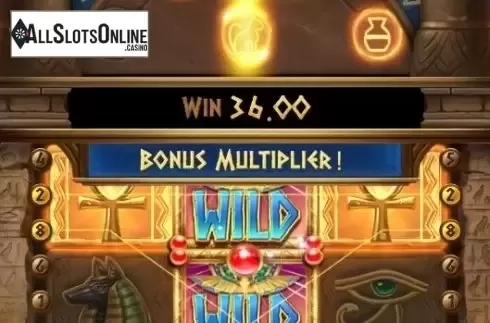 Win Screen. Symbols of Egypt from PG Soft
