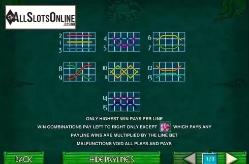 Paytable 2. Thai Paradise from Playtech