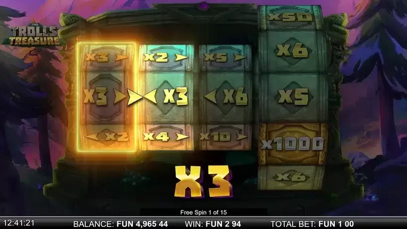 The Trolls' Treasure slot screenshot 4