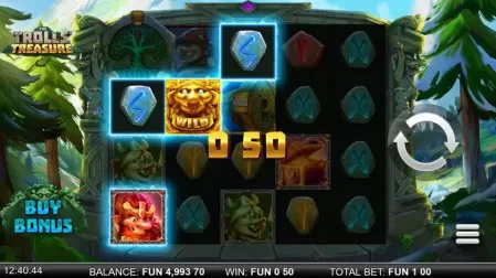 The Trolls' Treasure slot screenshot 2