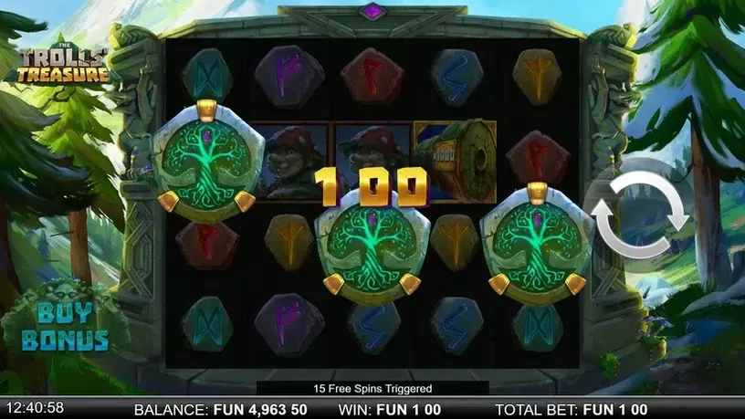 The Trolls' Treasure slot screenshot 3