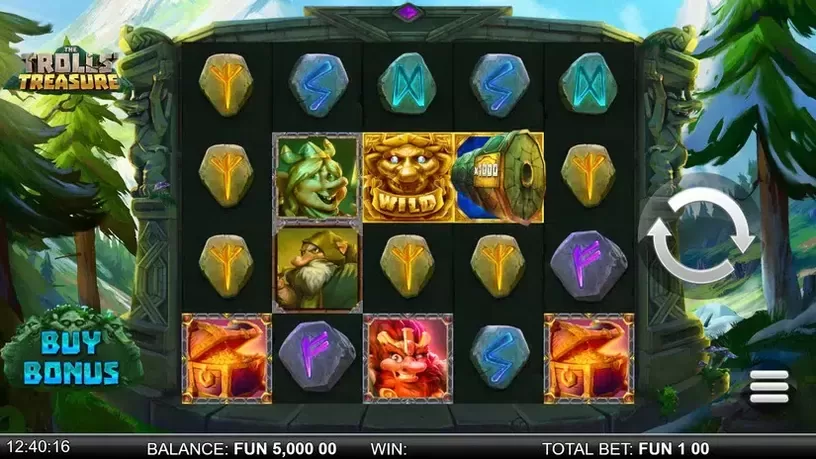 The Trolls' Treasure slot screenshot 1
