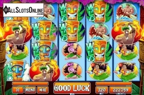 Win Screen 2. Tiki Tiki Luau from Incredible Technologies