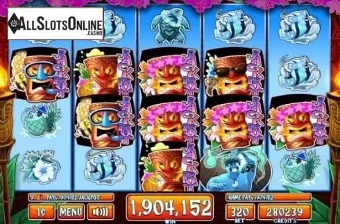 Win Screen 4. Tiki Tiki Luau from Incredible Technologies