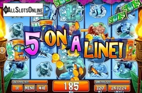 Win Screen 3. Tiki Tiki Luau from Incredible Technologies