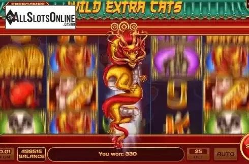 Dragon Feature Win Screen