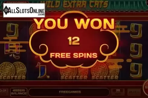 Free Spins Win Screen 2