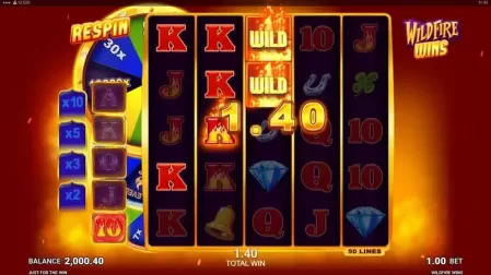 Wildfire Wins slot screenshot 3